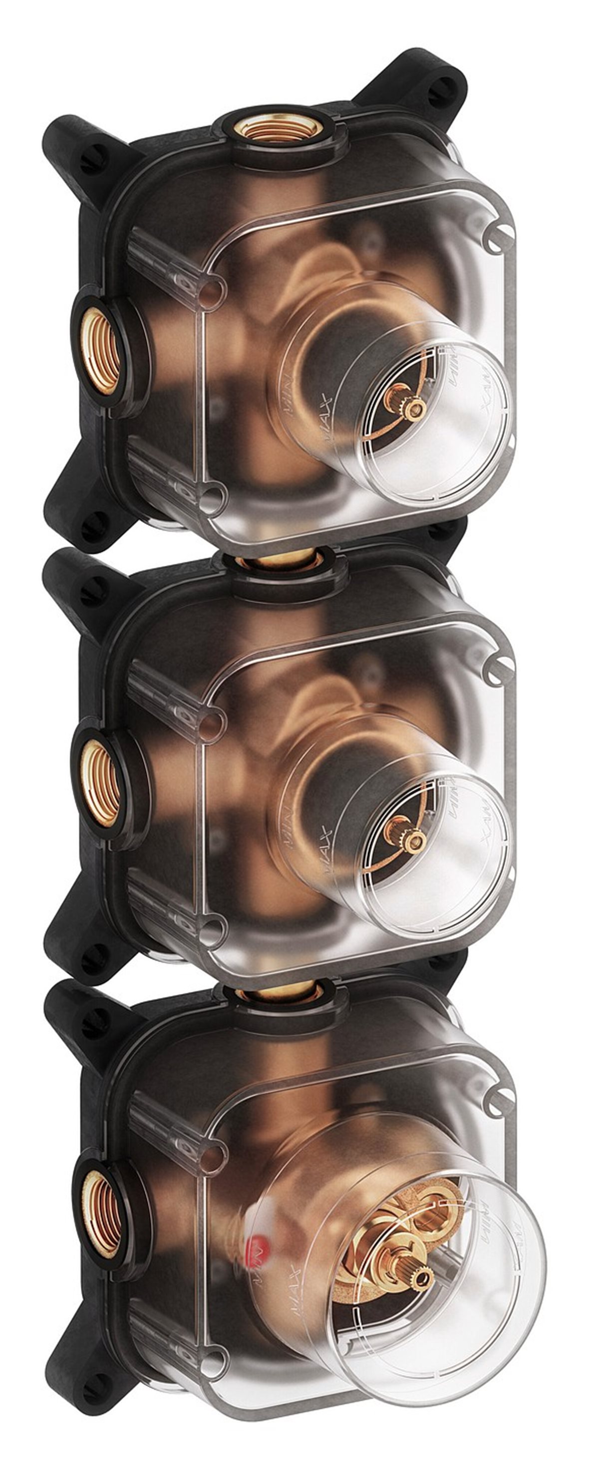 Damixa piiloasennettava suihkutermostaatti runko-osa 2 toimintoa