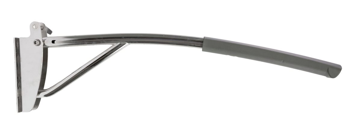 Liikkuva+ Elite WC-tukikaide 9x22x70 cm harmaa/teräs kiillotettu 32 mm RST AISI 304 antibakteerinen