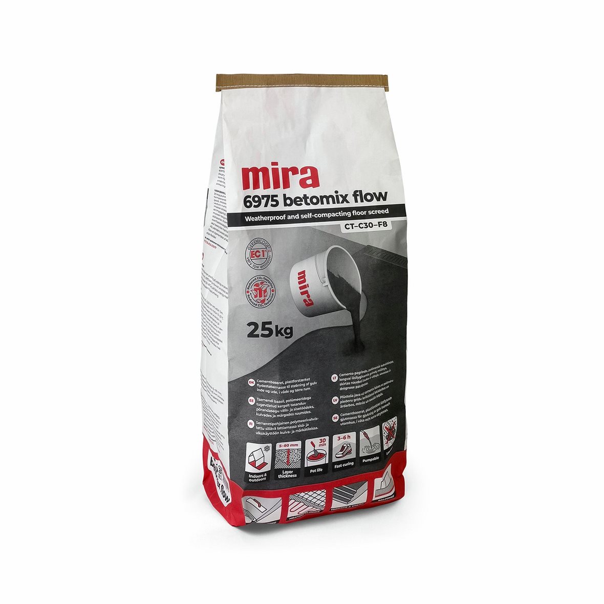 mira 6975 betomix flow 25 kg