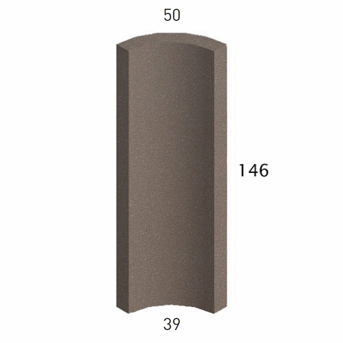 Pukkila Natura lasittamaton holkkalista 3,9X14,6 ruskea 2629QR/1C tasapintainen matta ruskea yksivärinen