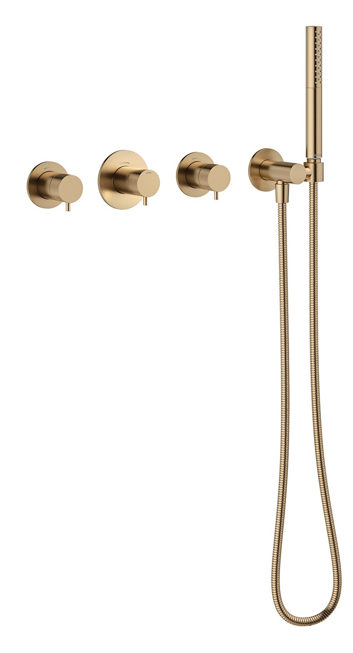 Damixa Iris BS1 piiloasennettava ammehana PVD harjattu pronssi