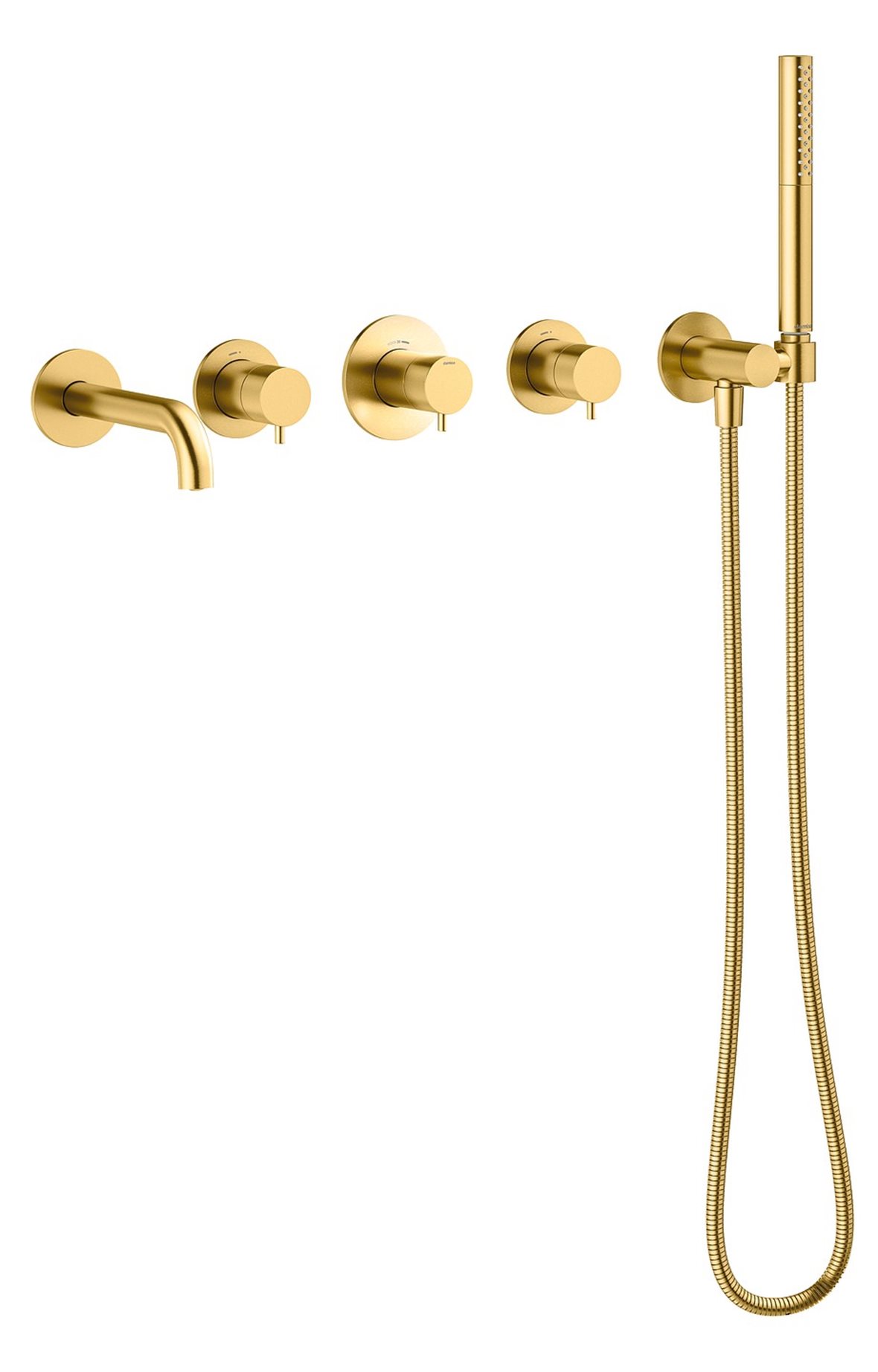 Damixa Iris BS 2 piiloasennettava ammehana PVD harjattu messinki