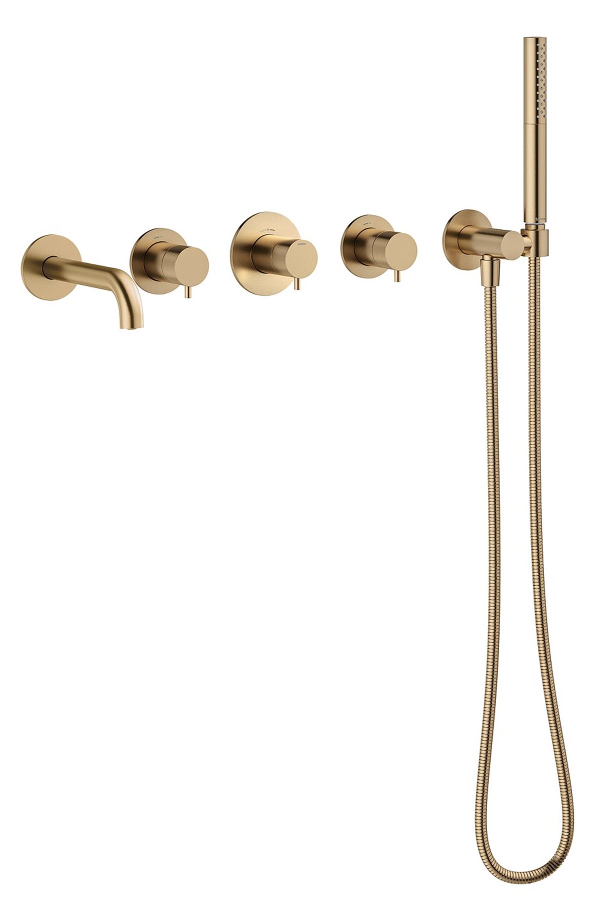 Damixa Iris BS 2 piiloasennettava ammehana PVD harjattu pronssi