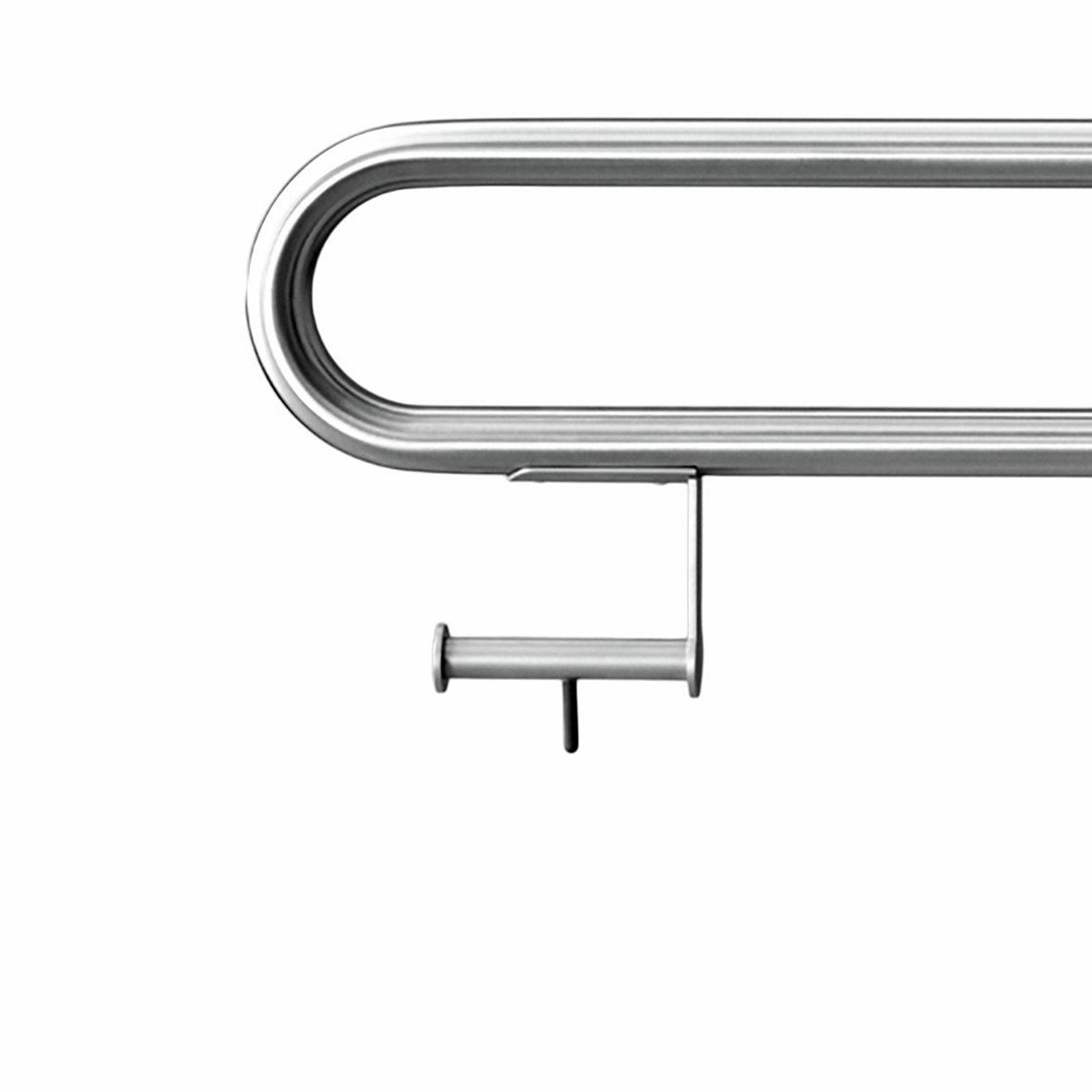 d line Knud Holscher WC-paperiteline harjattu teräs 32 mm RST AISI 316 tukikaiteeseen