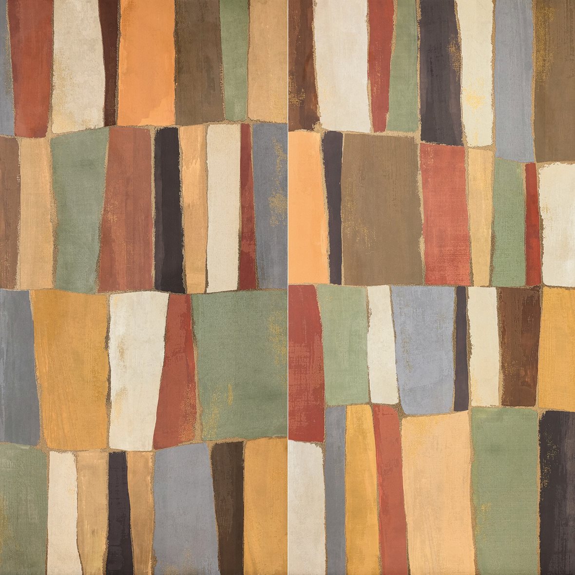 LPC Showall lasitettu kuviolaatta 120X120 Deserto tasapintainen matta kokonaisuus 120X120 keskitumma moniväri