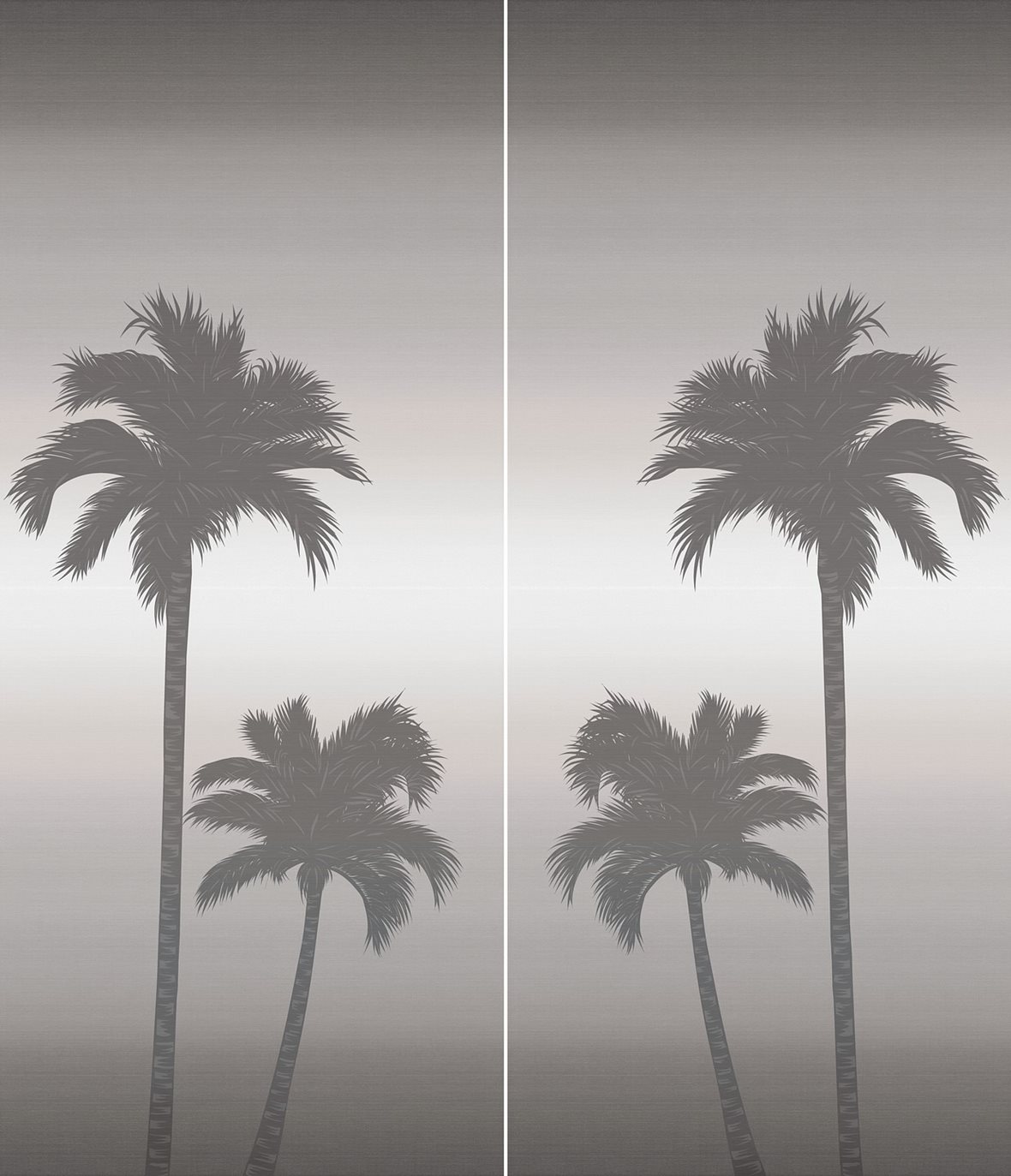 LPC Showall lasitettu kuviolaatta 120X280 Palme Grigio S/2 tasapintainen matta kokonaisuus 240X280 keskitumma moniväri