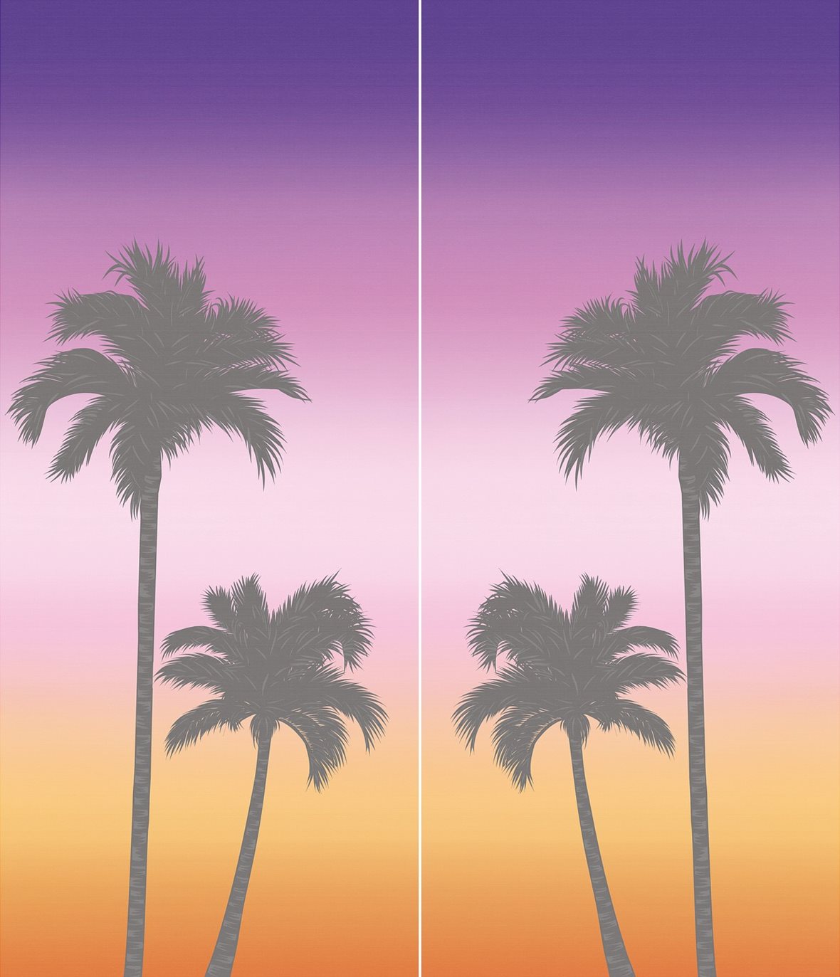 LPC Showall lasitettu kuviolaatta 120X280 Palme Rosa S/2 tasapintainen matta kokonaisuus 240X280 keskitumma moniväri