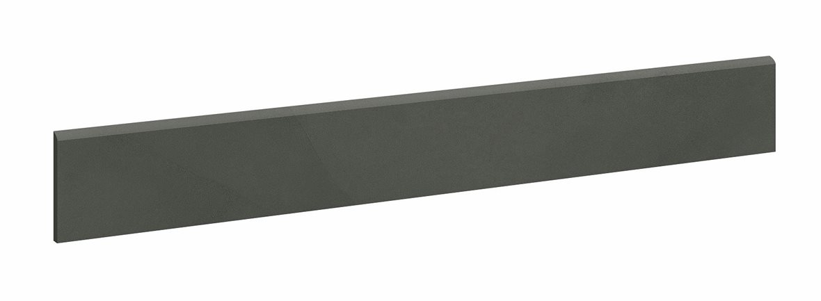 LPC Milan lasittamaton jalkalista pyöristetty pitkä sivu 7,2X60 05 antrasiitti tasapintainen silotettu matta tumma harmaa betoni