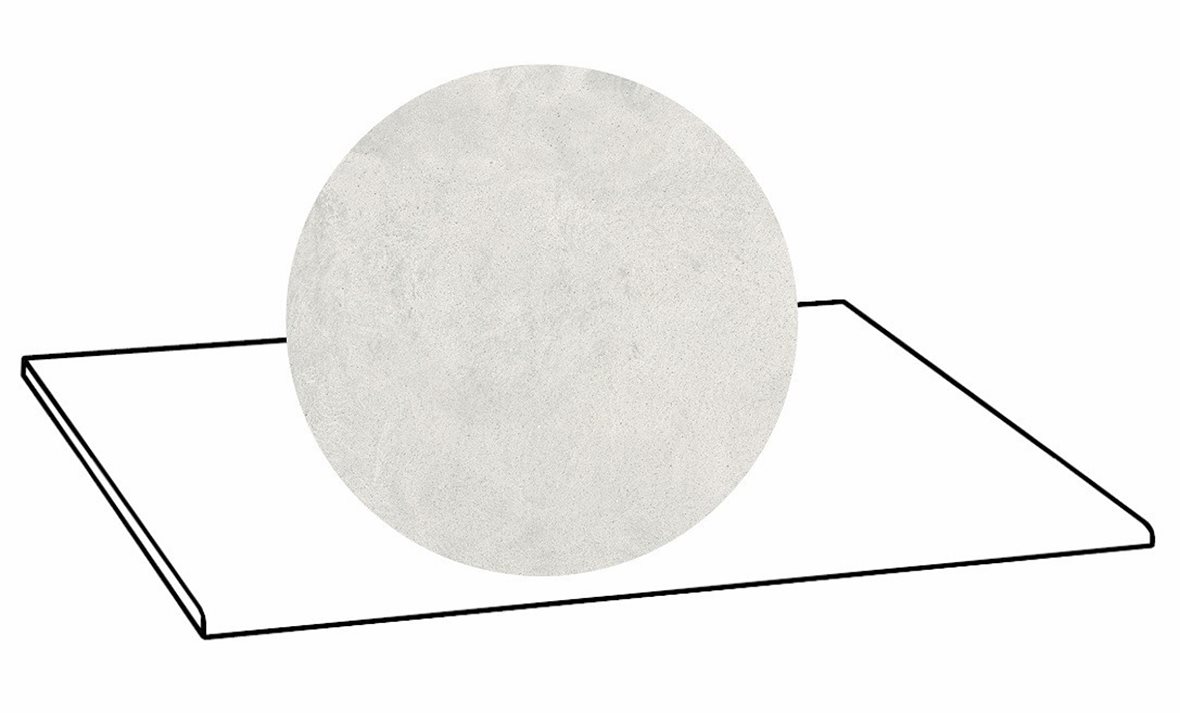 LPC Viva lasittamaton porraslaatta 30X60 01 jää tasapintainen matta vaalea valkoinen betoni