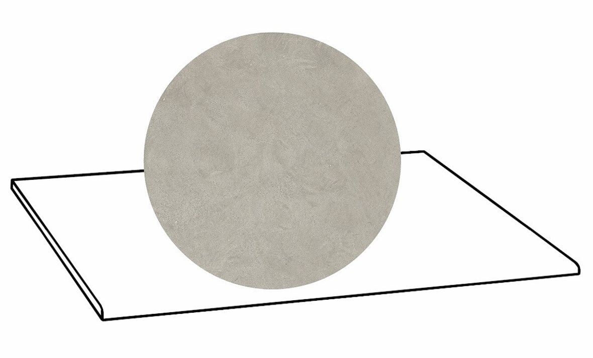 LPC Viva lasittamaton porraslaatta 30X60 07 hiekka tasapintainen matta keskitumma harmaa betoni