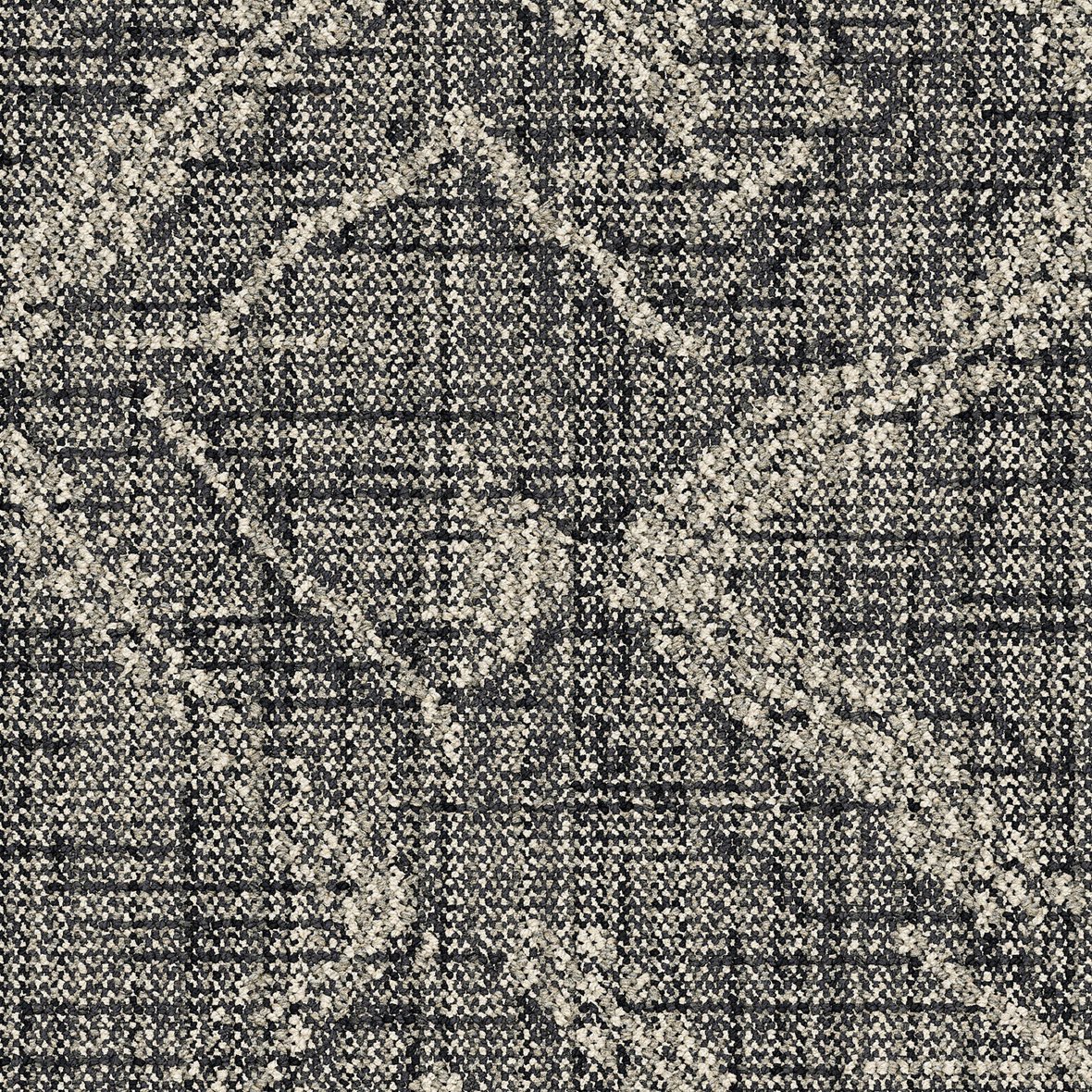 Interface Crafted Connections Dual Effect tekstiililaatta 1922006 Onyx 50X50