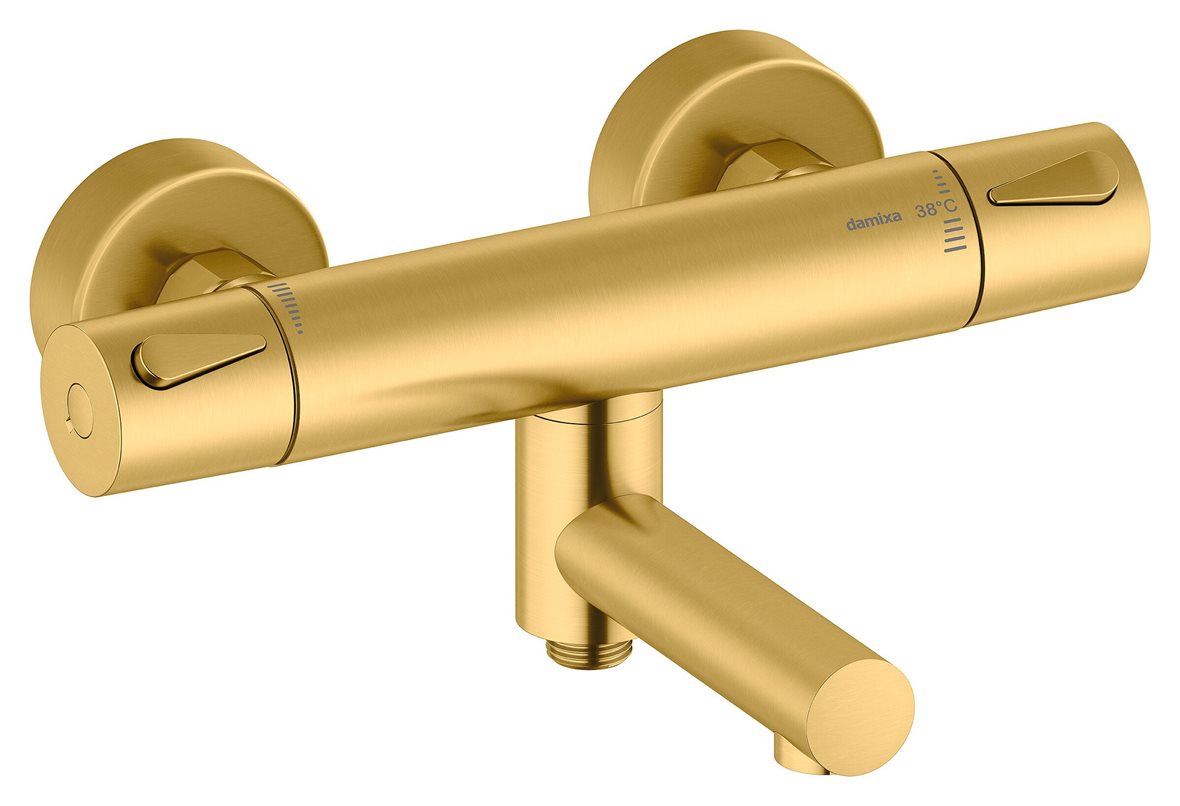 Damixa Silhouet suihkuhana juoksuputkella harjattu messinki