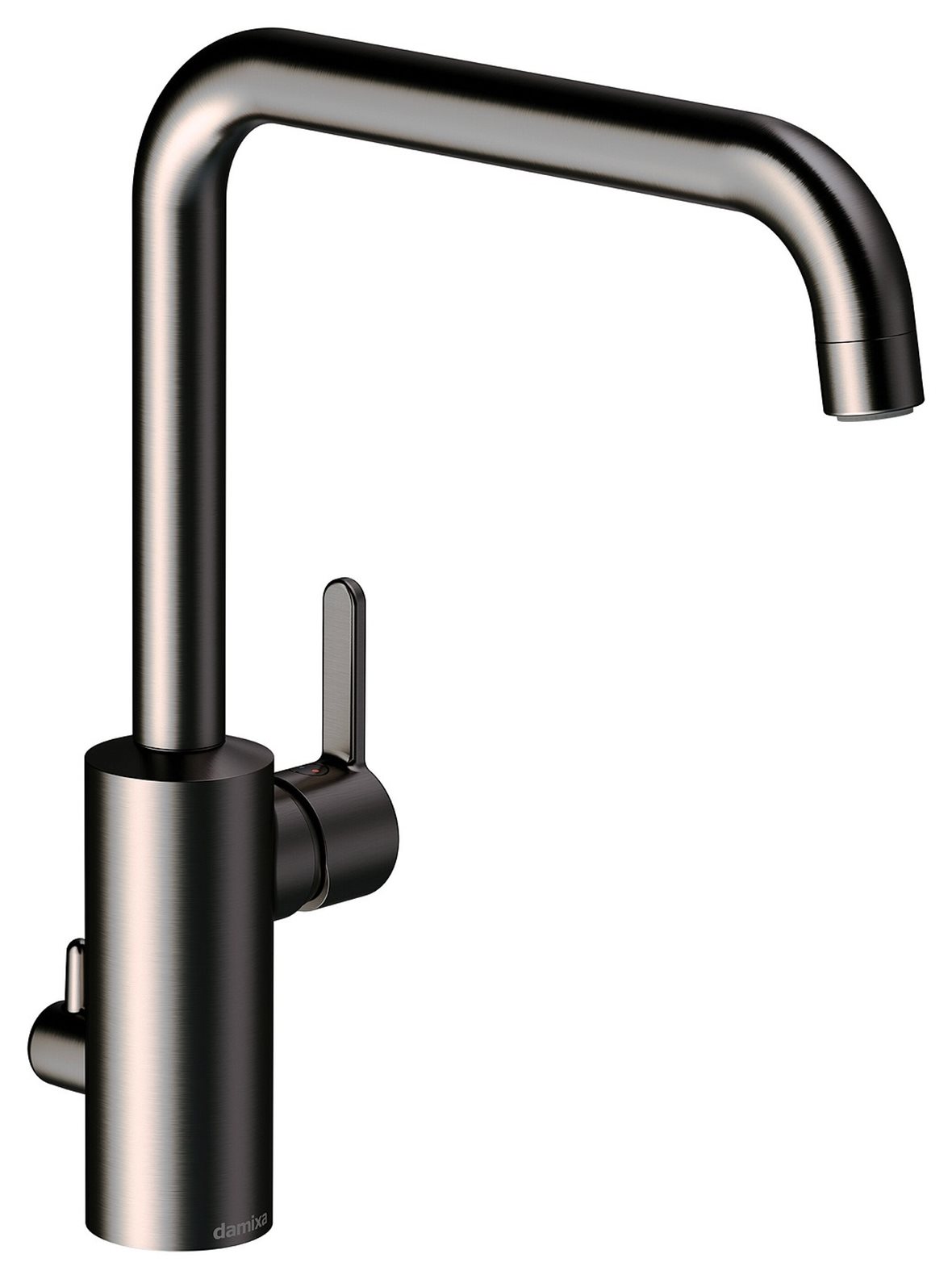 Damixa Silhouet keittiöhana pesukoneventtiili harjattu grafiitinharmaa