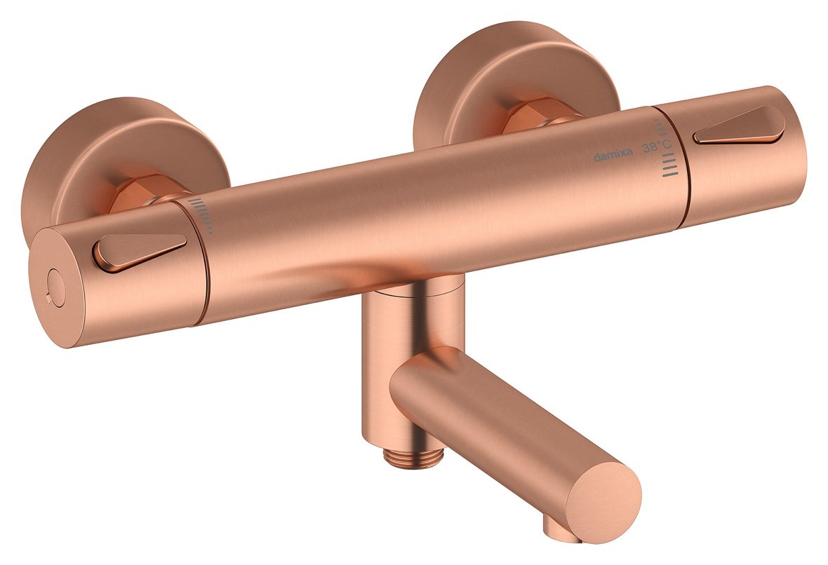 Damixa Silhouet suihkuhana juoksuputkella harjattu kupari