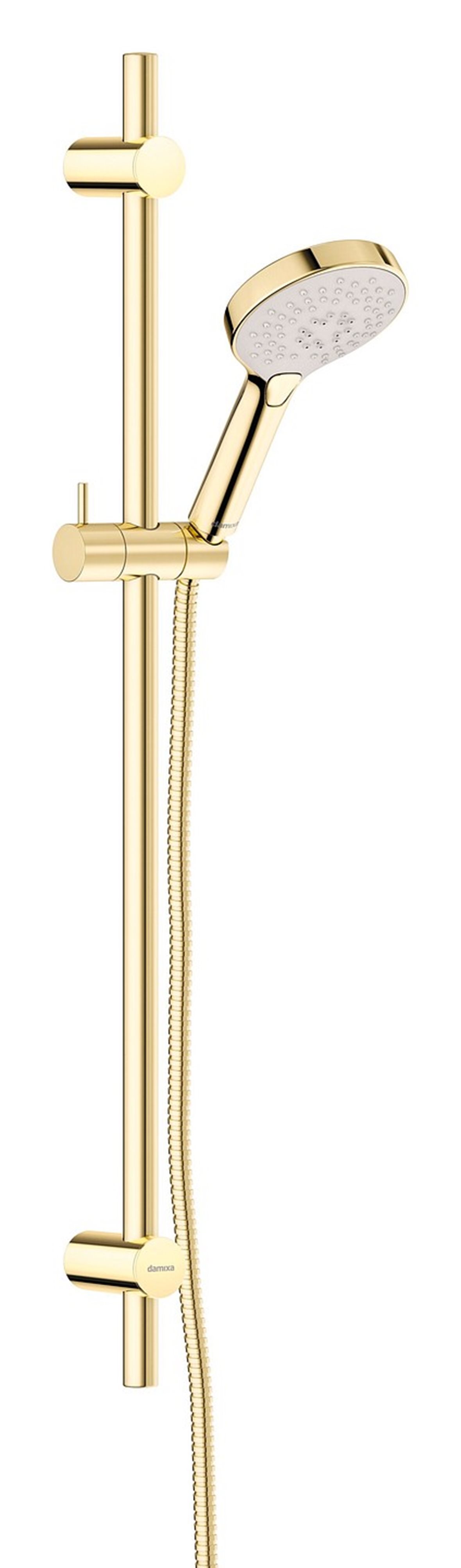 Damixa Silhouet suihkusetti kiiltävä messinki 9 l/min