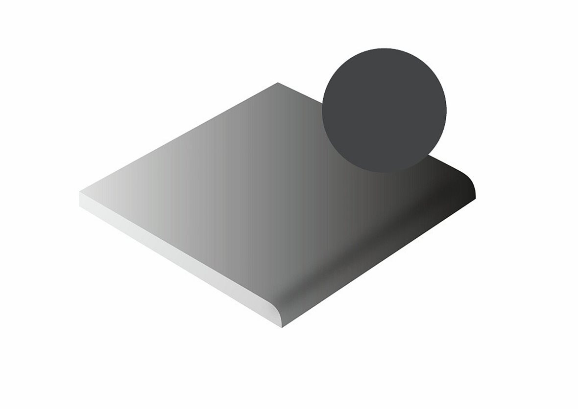 LPC Plain Colours lasittamaton porcelanato seinälaatta lattialaatta 10X10 Black tasapintainen matta pyöristetty reuna tumma musta yksivärinen