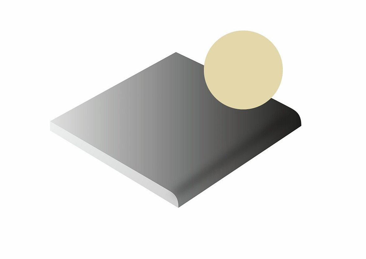 LPC Plain Colours lasittamaton porcelanato seinälaatta lattialaatta 10X10 Vanilla tasapintainen matta pyöristetty reuna vaalea keltainen yksivärinen