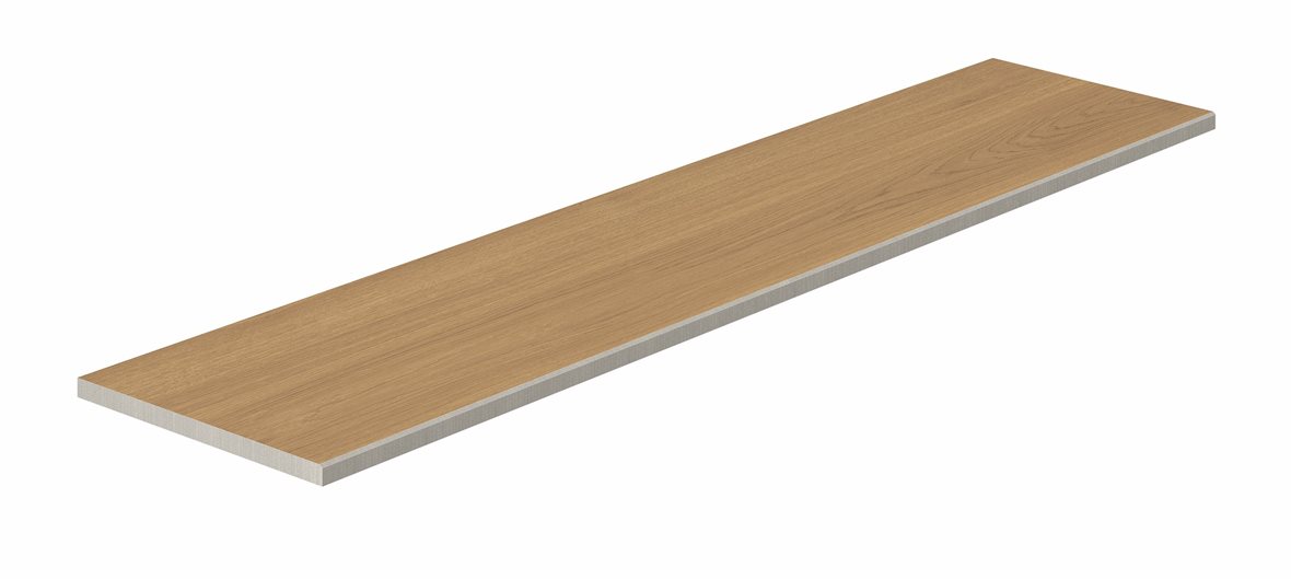 LPC Oak lasitettu porraslaatta kiillotettu reuna 30x120x2 R06 brown karhennettu matta keskitumma ruskea puu