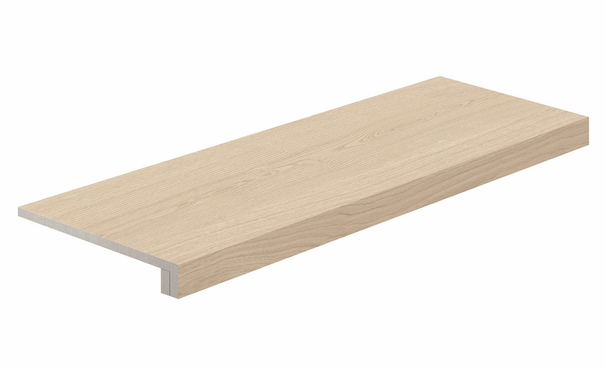 LPC Oak lasitettu porraslaatta reunalla 32,5x120 02 sand tasapintainen matta vaalea beige puu