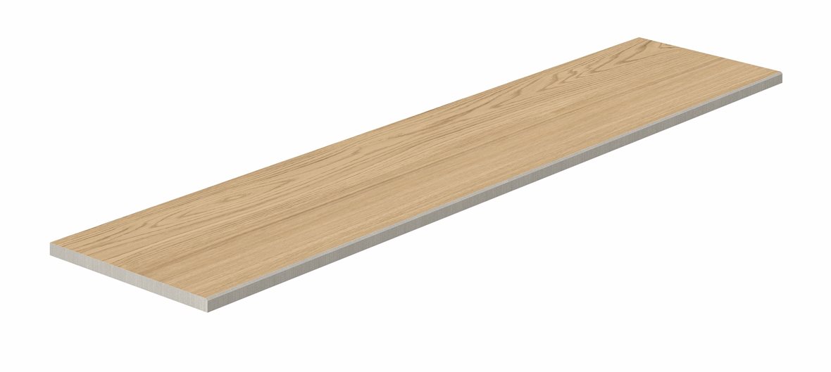 LPC Oak lasitettu porraslaatta kiillotettu reuna 30x120x2 R03 nougat karhennettu matta keskitumma ruskea puu