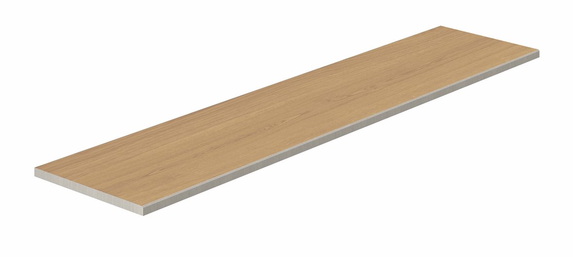LPC Oak lasitettu porraslaatta kiillotettu reuna 30x120x2 R04 cognac karhennettu matta keskitumma ruskea puu
