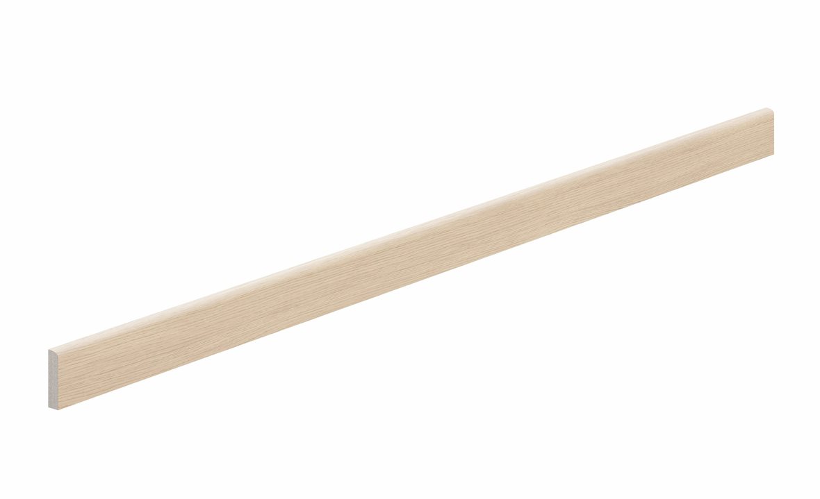 LPC Oak lasitettu jalkalista 6x120 02 sand tasapintainen matta vaalea beige puu
