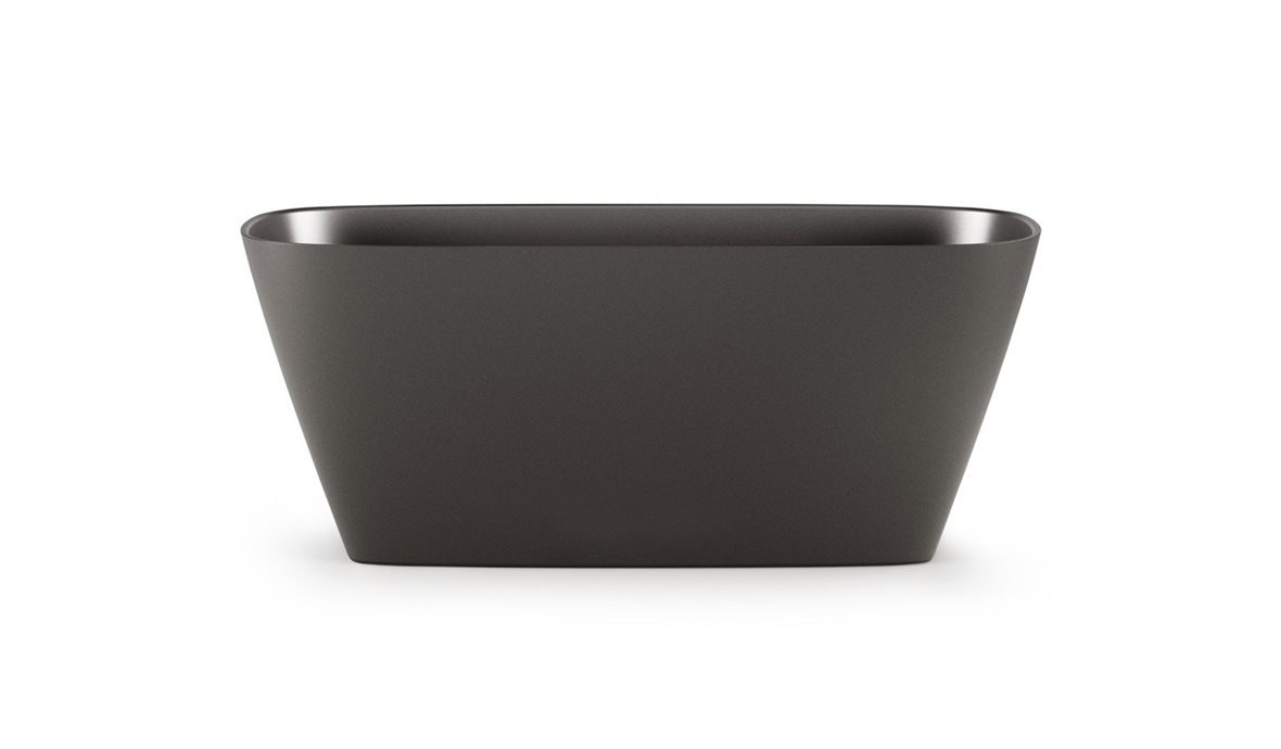 PAA Duna kiviamme 150x65x60 cm graphite vapaasti sijoitettava