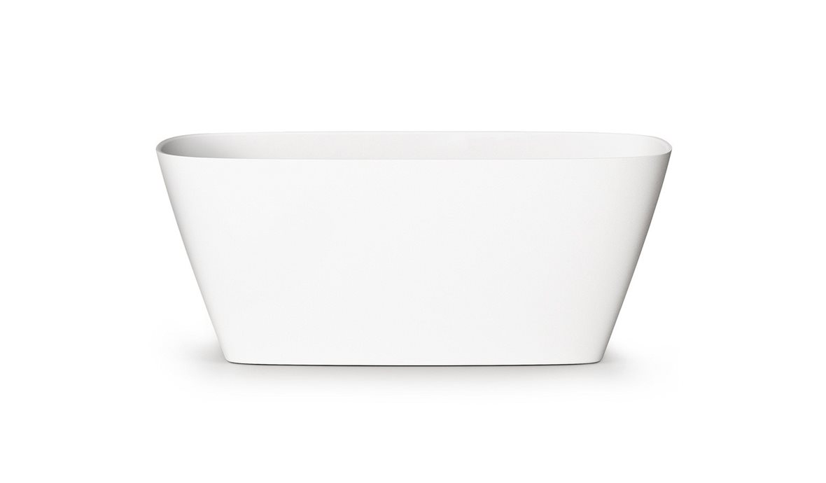 PAA Duna kiviamme 150x65x60 cm mattavalkoinen vapaasti sijoitettava