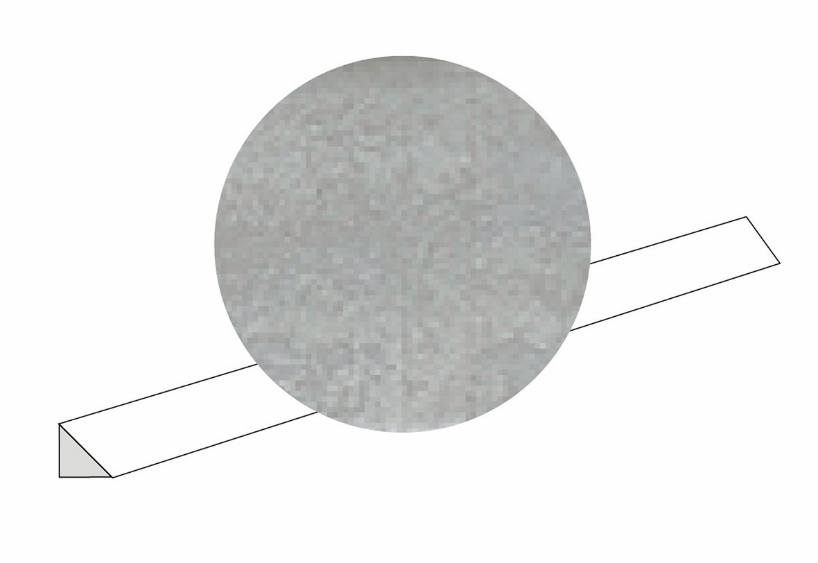 LPC Luminare lasitettu boordi 1,4X45 02 grey laineileva matta keskitumma harmaa vivahteikas