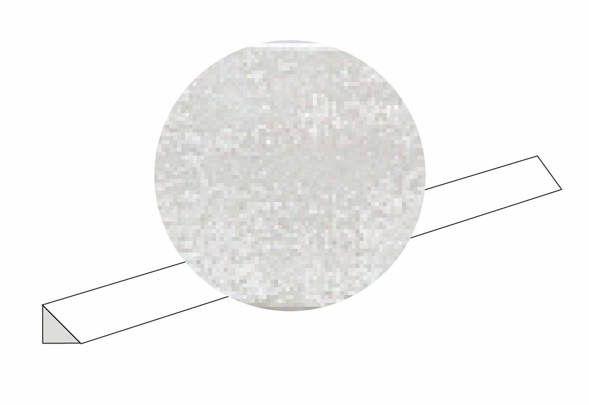 LPC Luminare lasitettu boordi 1,4X45 01 chalk laineileva matta vaalea valkoinen vivahteikas