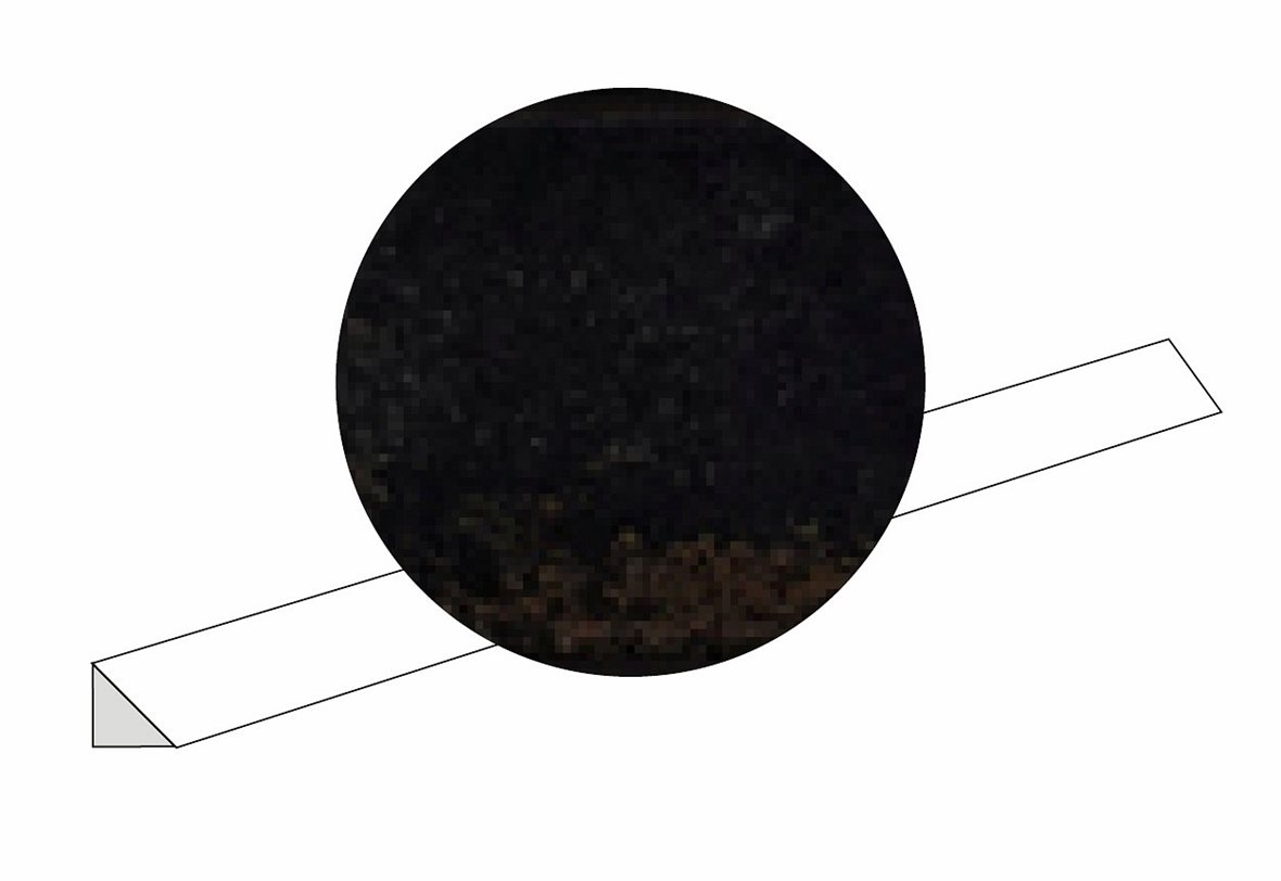 LPC Lusteria lasitettu boordi 1,4X45 05 black laineileva kiiltävä tumma musta vivahteikas