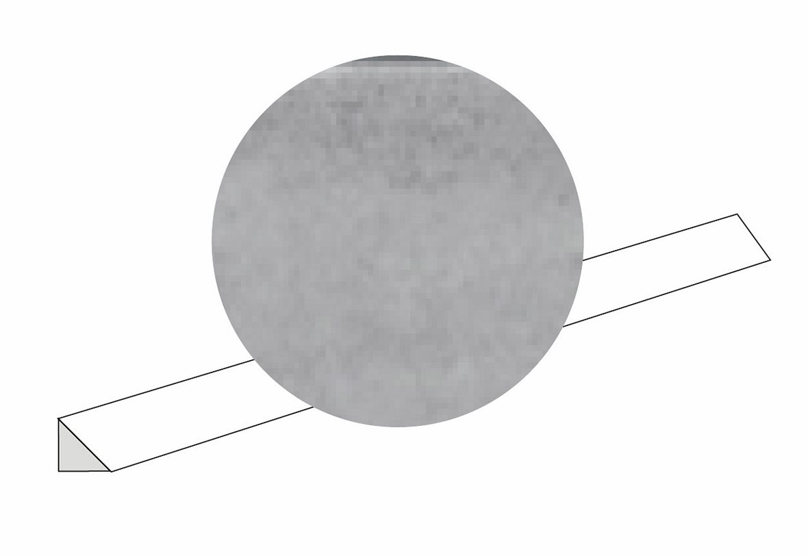 LPC Lusteria lasitettu boordi 1,4X45 02 mist laineileva kiiltävä vaalea harmaa vivahteikas