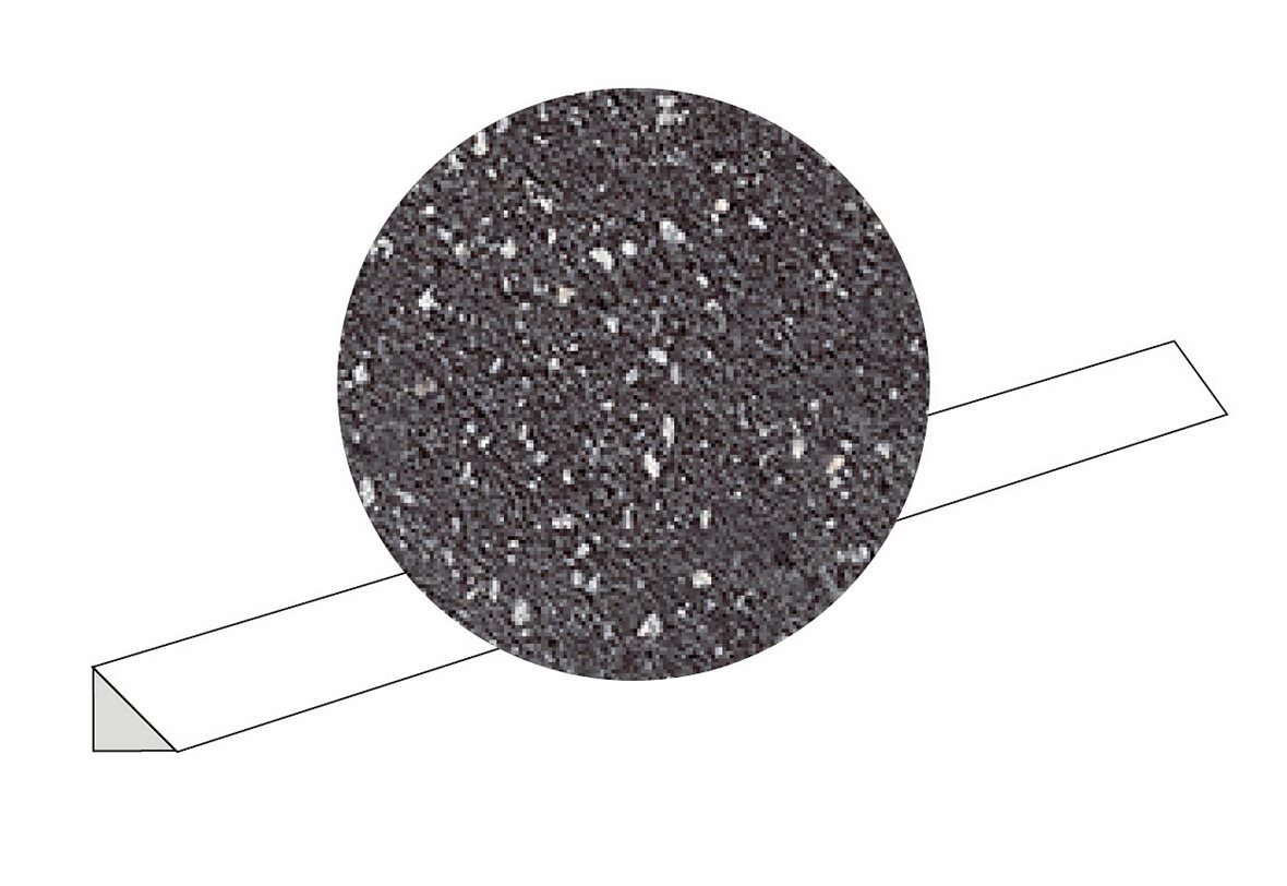 LPC Artisano lasitettu boordi 1,4X45 05 black laineileva matta tumma harmaa terrazzo