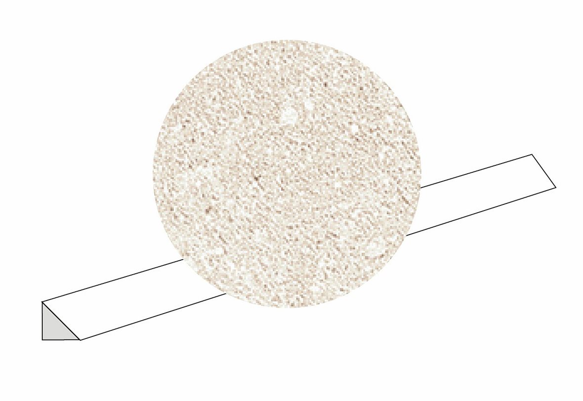 LPC Artisano lasitettu boordi 1,4X45 06 powder laineileva matta vaalea beige terrazzo