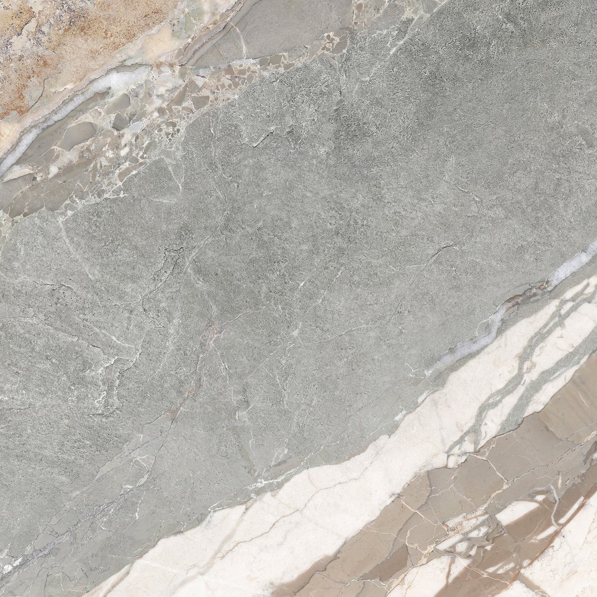 LPC Elysian lasitettu porcelanato seinälaatta lattialaatta ulkolaatta 80X80 01 fog tasapintainen matta keskitumma harmaa kivi