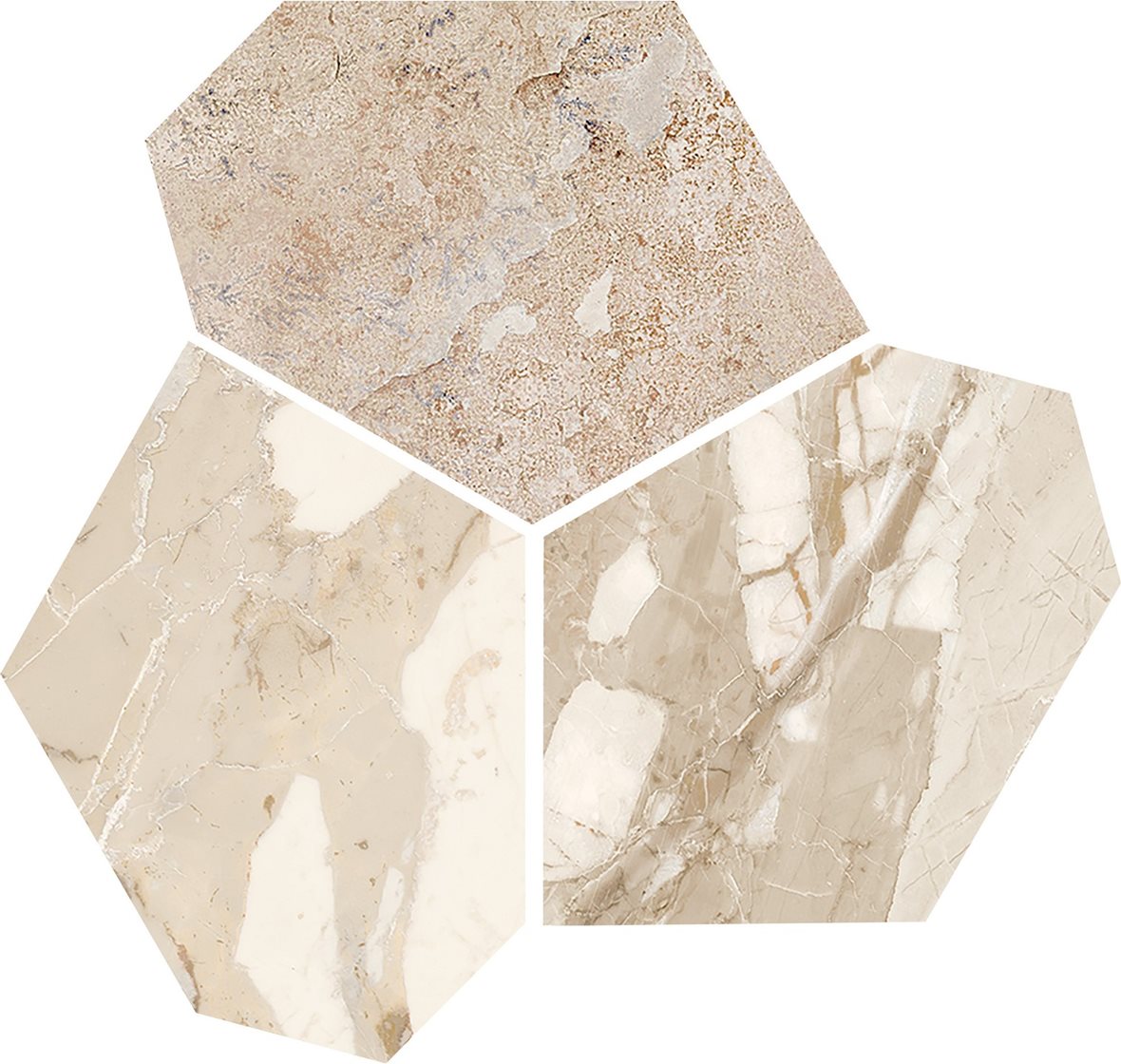 LPC Elysian Oval lasitettu porcelanato seinälaatta lattialaatta 03H dawn tasapintainen puleerattu vaalea beige kivi