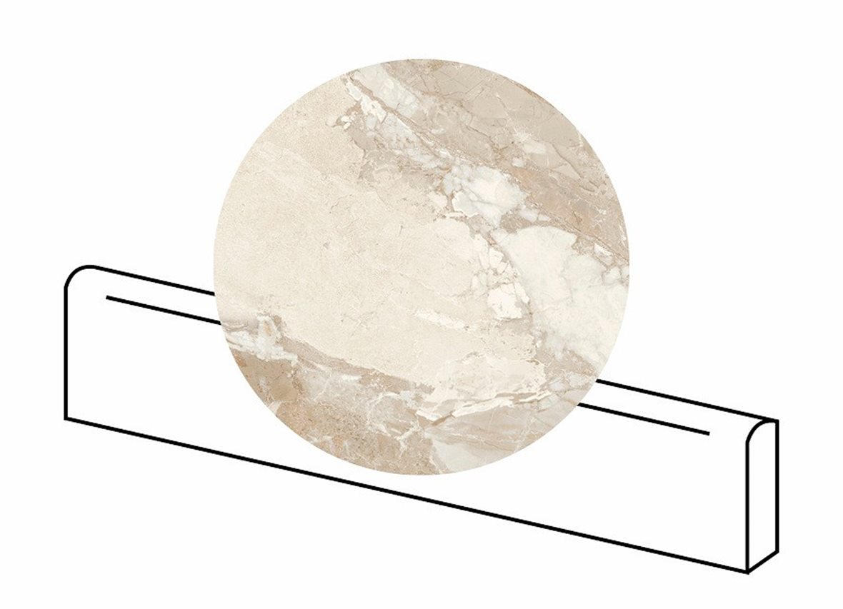 LPC Elysian lasitettu jalkalista 7,5X60 03 dawn tasapintainen matta vaalea beige kivi