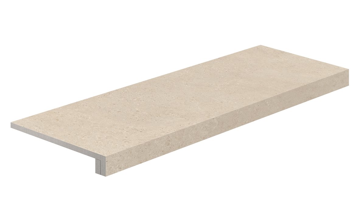 LPC Ravello lasitettu porraslaatta reunalla 32,5X120 03 ivory tasapintainen matta vaalea beige kivi