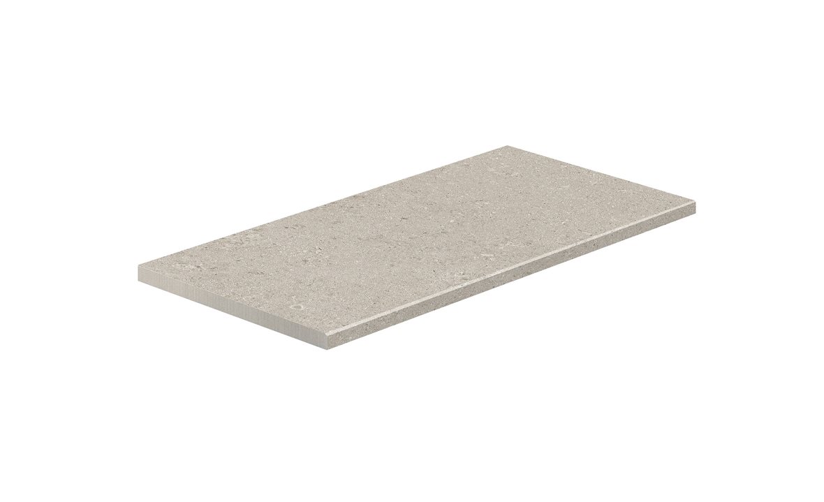 LPC Ravello lasitettu porraslaatta kiillotettu reuna 33X90X2 R05 grey karhennettu matta keskitumma harmaa kivi