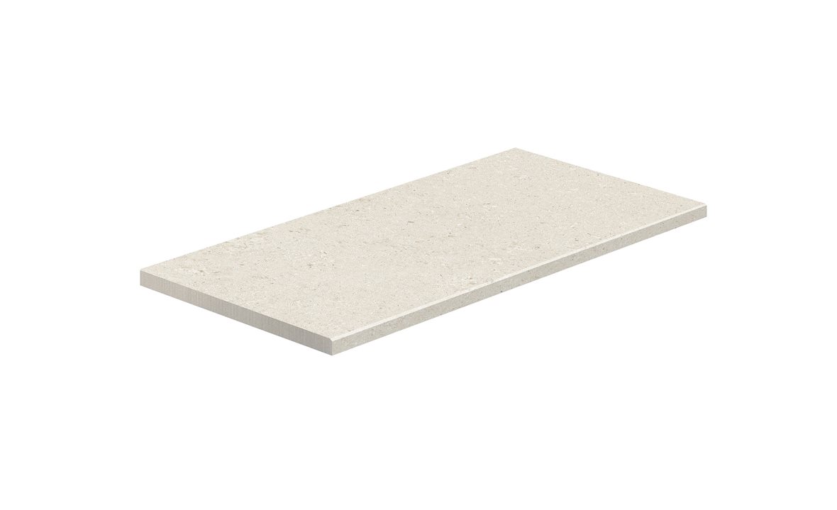 LPC Ravello lasitettu porraslaatta kiillotettu reuna 33X90X2 R04 chalk karhennettu matta vaalea beige kivi