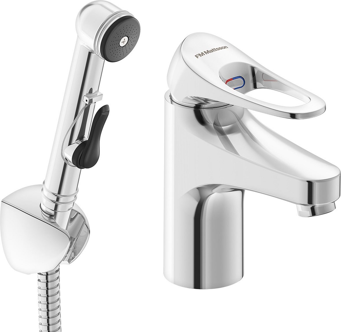 FM Mattsson 9000XE pesuallashana bideellä kromi