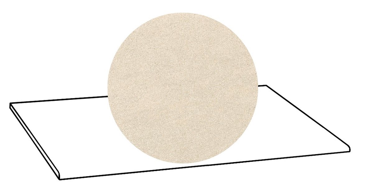 LPC Volcano Re60 lasittamaton porraslaatta A 33X80 04 sand tasapintainen silotettu matta vaalea kivi