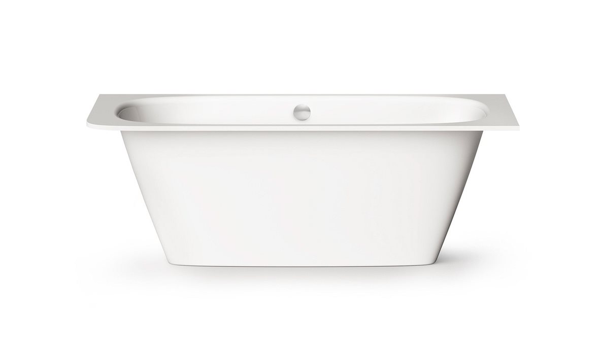 PAA Smart A kylpyamme 170x75x60 cm kiiltävä valkoinen valumarmori kulma-asennus