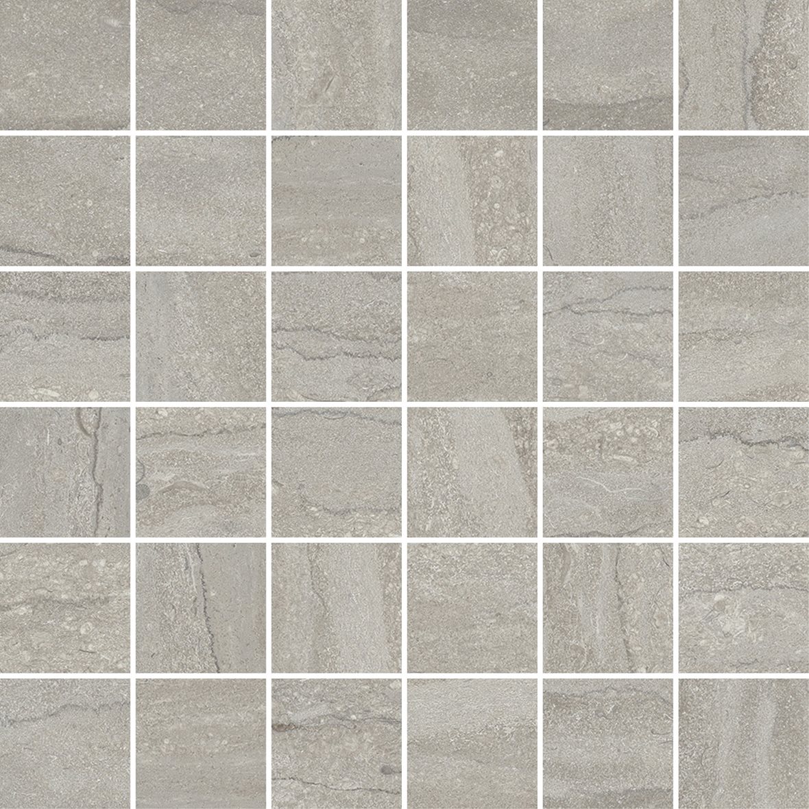 LPC Portland Vein lasittamaton porcelanato mosaiikki seinälaatta lattialaatta 5X5 05 grey tasapintainen silotettu matta Mosaico keskitumma harmaa kivi