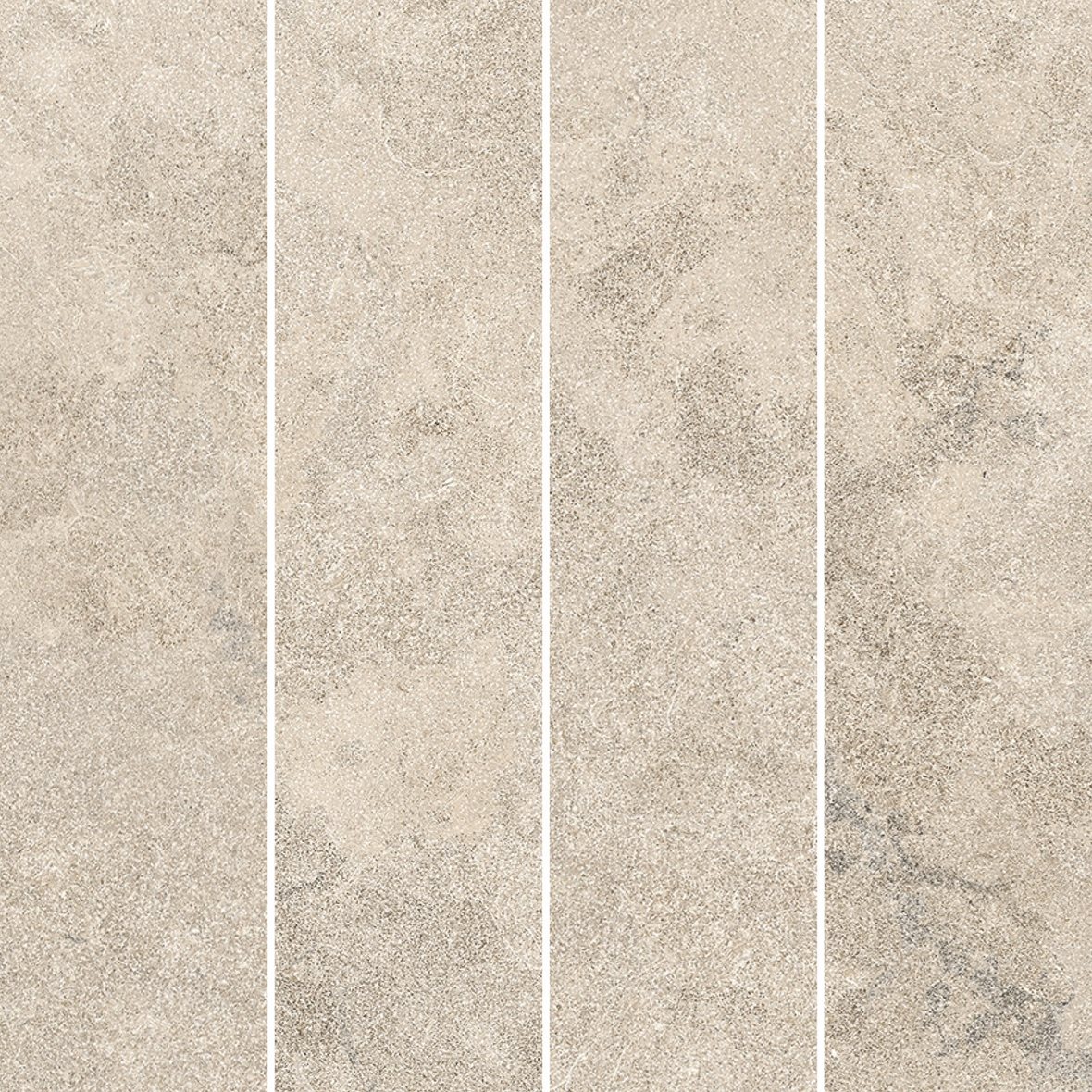 LPC Portland Cross lasittamaton porcelanato mosaiikki seinälaatta lattialaatta 7,3X29,8 03 sand tasapintainen silotettu matta Stripe keskitumma beige