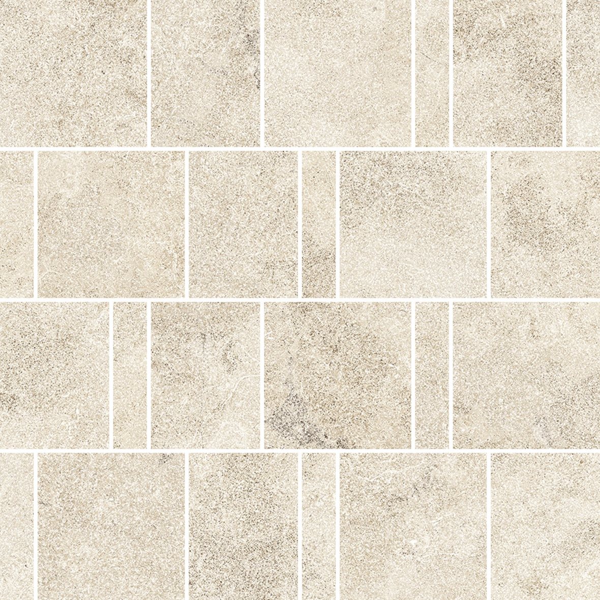 LPC Portland Cross lasittamaton porcelanato mosaiikki seinälaatta lattialaatta 02 ivory tasapintainen silotettu matta Pave keskitumma beige kivi