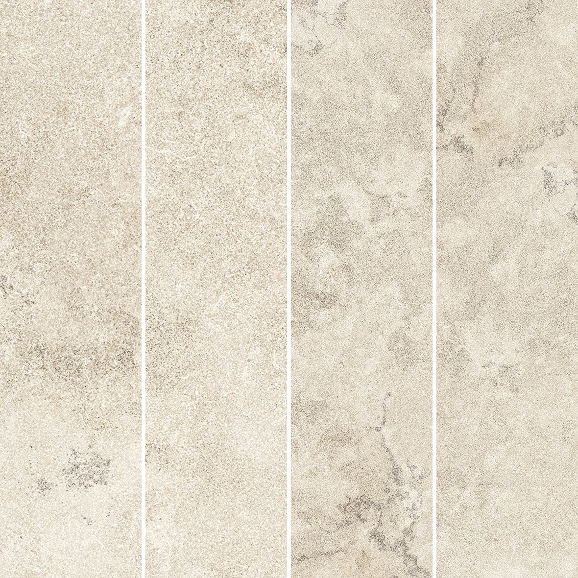 LPC Portland Cross lasittamaton porcelanato mosaiikki seinälaatta lattialaatta 7,3X29,8 02 ivory tasapintainen silotettu matta Stripe keskitumma beige