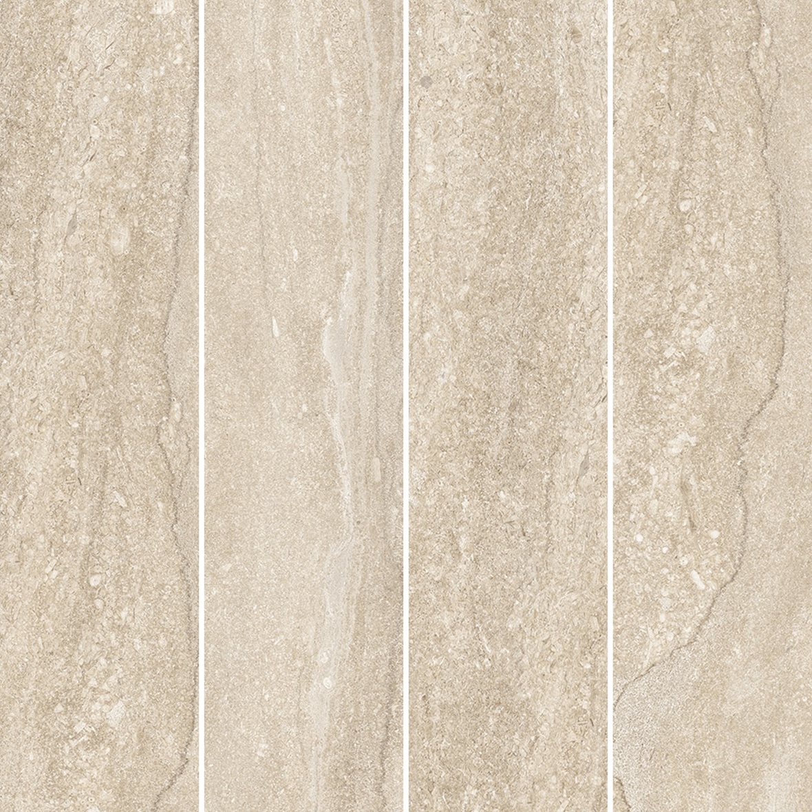 LPC Portland Vein lasittamaton porcelanato mosaiikki seinälaatta lattialaatta 7,3X29,8 03 sand tasapintainen silotettu matta Stripe keskitumma beige k
