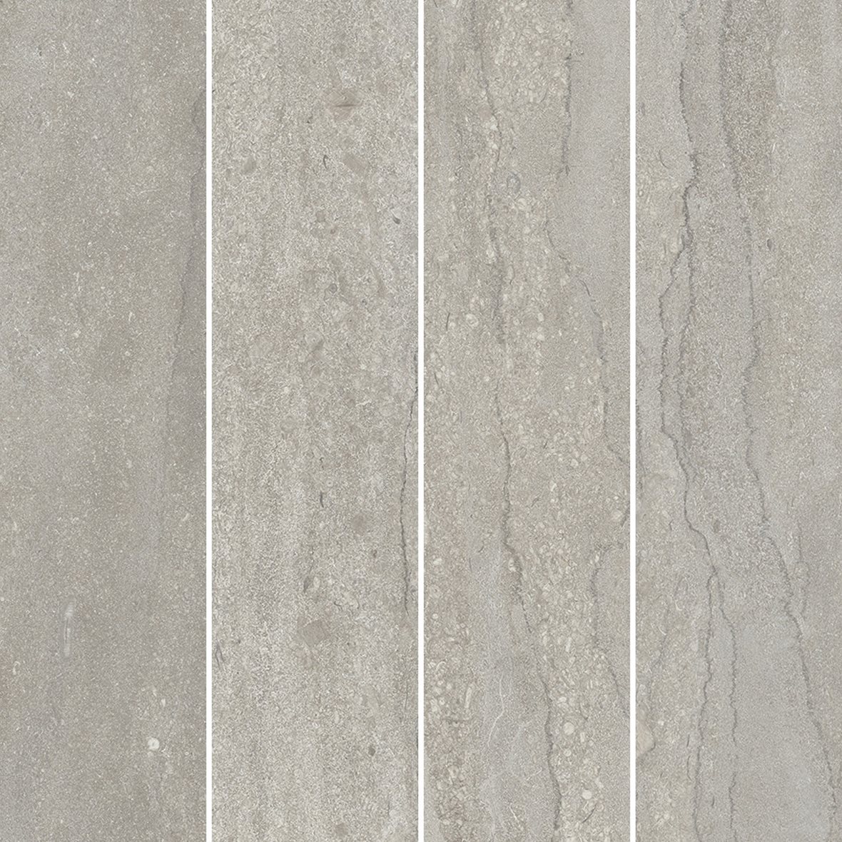 LPC Portland Vein lasittamaton porcelanato mosaiikki seinälaatta lattialaatta 7,3X29,8 05 grey tasapintainen silotettu matta Stripe keskitumma harmaa