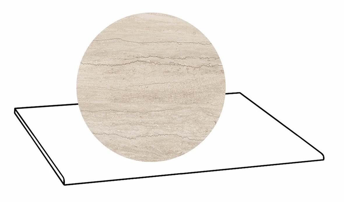 LPC Portland Strong lasittamaton porraslaatta 30X60 03 sand tasapintainen silotettu matta keskitumma beige kivi
